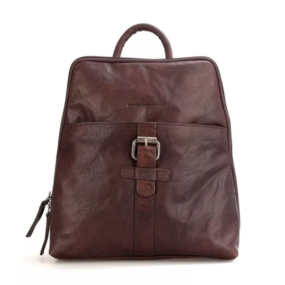 Brunette & Sparrow By Jack Georges Texas – Dark Brown Leather Backpack - Picture 1 of 9